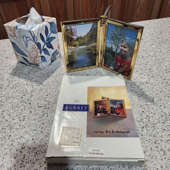 Burnes of Boston 4 x 6" Picture Frame Holds 6 Pictures Open Box - Picture 1 of 8